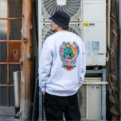 画像3: 【送料無料】CAPTAIN STREET Horse クルーネックスウェット ASH キャプテンストリート