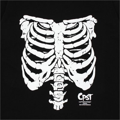 画像4: CAPTAIN STREET Bone L/S Tシャツ BLACK キャプテンストリート