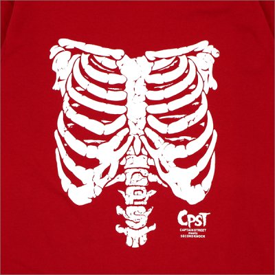 画像4: CAPTAIN STREET Bone L/S Tシャツ RED キャプテンストリート