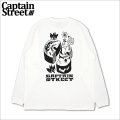 CAPTAIN STREET MAD L/S Tシャツ WHITE キャプテンストリート