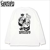 CAPTAIN STREET MAD L/S Tシャツ WHITE キャプテンストリート