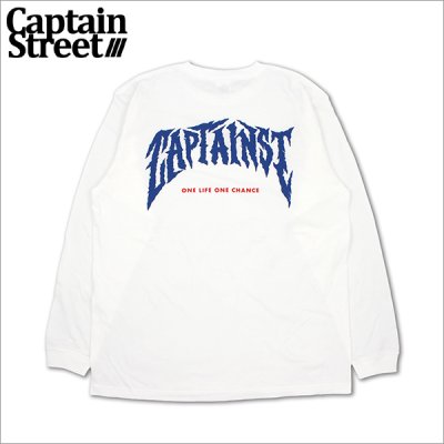 画像1: CAPTAIN STREET ags L/S Tシャツ WHITE キャプテンストリート