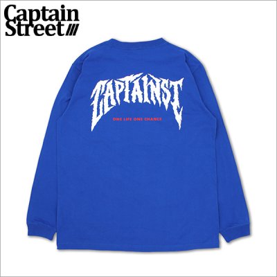 画像1: CAPTAIN STREET ags L/S Tシャツ BLUE キャプテンストリート