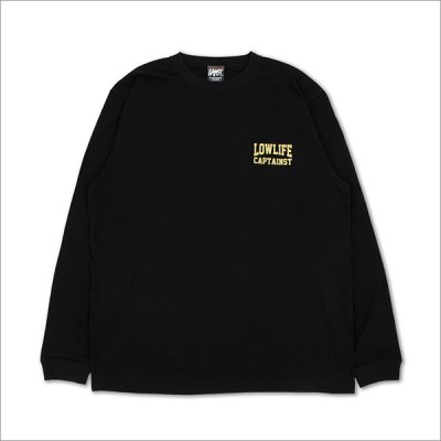 画像2: CAPTAIN STREET LOW LIFE L/S Tシャツ BLACK キャプテンストリート