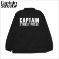 【送料無料】CAPTAIN STREET Dirt コーチJKT BLACK キャプテンストリート
