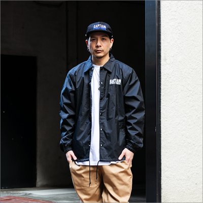 画像4: 【送料無料】CAPTAIN STREET Dirt コーチJKT BLACK キャプテンストリート