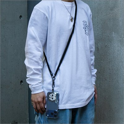 画像2: CAPTAIN STREET eighty スマホショルダーストラップ BLACK キャプテンストリート