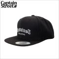 CAPTAIN STREET CRN Logo スナップバックキャップ BLACK キャプテンストリート