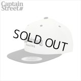 CAPTAIN STREET CRN Logo スナップバックキャップ BLACK/WHITE キャプテンストリート