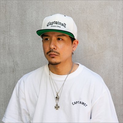 画像2: CAPTAIN STREET CRN Logo スナップバックキャップ BLACK/WHITE キャプテンストリート