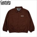 【送料無料】CAPTAIN STREET CRN Logo JKT BROWN キャプテンストリート