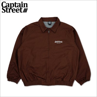 画像1: 【送料無料】CAPTAIN STREET CRN Logo JKT BROWN キャプテンストリート