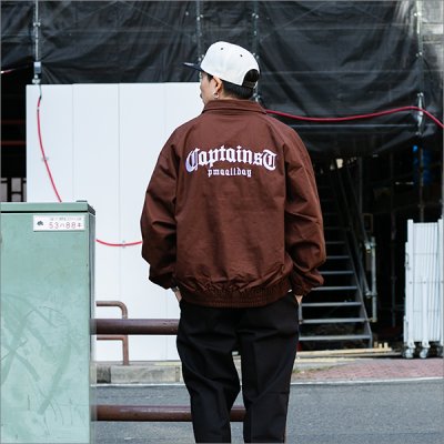 画像4: 【送料無料】CAPTAIN STREET CRN Logo JKT BROWN キャプテンストリート