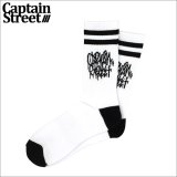 CAPTAIN STREET Tag SOCKS WHITE キャプテンストリート
