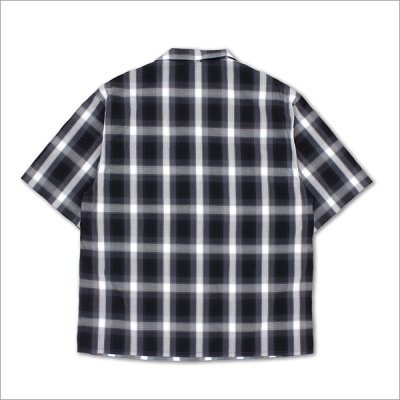 画像2: 【送料無料】CAPTAIN STREET CRN Logo S/Sチェックシャツ BLACK キャプテンストリート