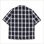 画像2: 【送料無料】CAPTAIN STREET CRN Logo S/Sチェックシャツ BLACK キャプテンストリート (2)