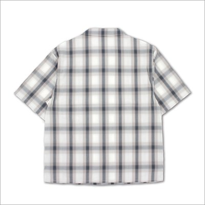 画像2: 【送料無料】CAPTAIN STREET CRN Logo S/Sチェックシャツ WHITE キャプテンストリート