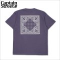 CAPTAIN STREET BANDANA Tシャツ H.PURPLE キャプテンストリート