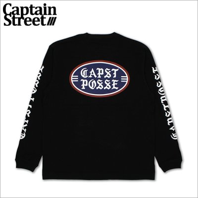 画像1: CAPTAIN STREET OLD POSSE L/S Tシャツ BLACK キャプテンストリート