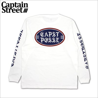 画像1: CAPTAIN STREET OLD POSSE L/S Tシャツ WHITE キャプテンストリート