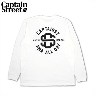 画像1: CAPTAIN STREET VIV L/S Tシャツ WHITE キャプテンストリート