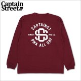 CAPTAIN STREET VIV L/S Tシャツ BURGUNDY キャプテンストリート