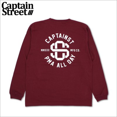 画像1: CAPTAIN STREET VIV L/S Tシャツ BURGUNDY キャプテンストリート