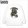 CAPTAIN STREET Reaper L/S Tシャツ WHITE キャプテンストリート