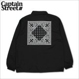 【送料無料】CAPTAIN STREET BANDANA コーチJKT BLACK キャプテンストリート
