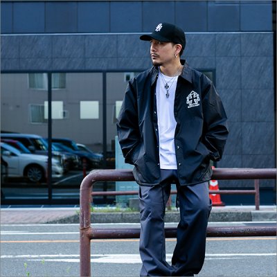 画像3: 【送料無料】CAPTAIN STREET BANDANA コーチJKT BLACK キャプテンストリート
