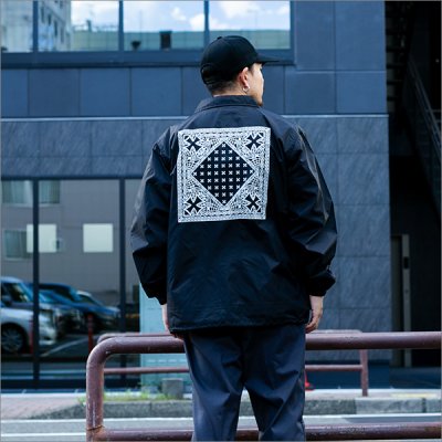 画像4: 【送料無料】CAPTAIN STREET BANDANA コーチJKT BLACK キャプテンストリート