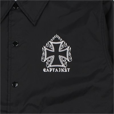 画像5: 【送料無料】CAPTAIN STREET BANDANA コーチJKT BLACK キャプテンストリート
