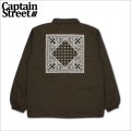 【送料無料】CAPTAIN STREET BANDANA コーチJKT BROWN キャプテンストリート