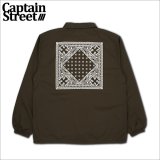 【送料無料】CAPTAIN STREET BANDANA コーチJKT BROWN キャプテンストリート
