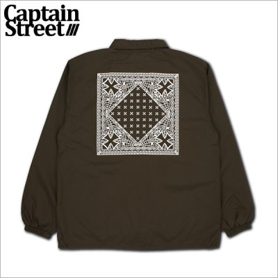 画像1: 【送料無料】CAPTAIN STREET BANDANA コーチJKT BROWN キャプテンストリート