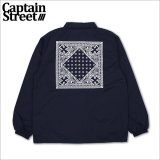 【送料無料】CAPTAIN STREET BANDANA コーチJKT NAVY キャプテンストリート