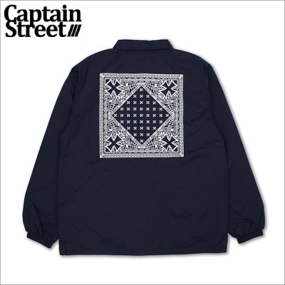 画像1: 【送料無料】CAPTAIN STREET BANDANA コーチJKT NAVY キャプテンストリート