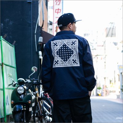 画像3: 【送料無料】CAPTAIN STREET BANDANA コーチJKT NAVY キャプテンストリート