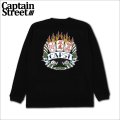 CAPTAIN STREET RF L/S Tシャツ BLACK キャプテンストリート