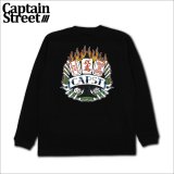 CAPTAIN STREET RF L/S Tシャツ BLACK キャプテンストリート