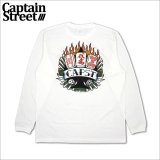 CAPTAIN STREET RF L/S Tシャツ WHITE キャプテンストリート