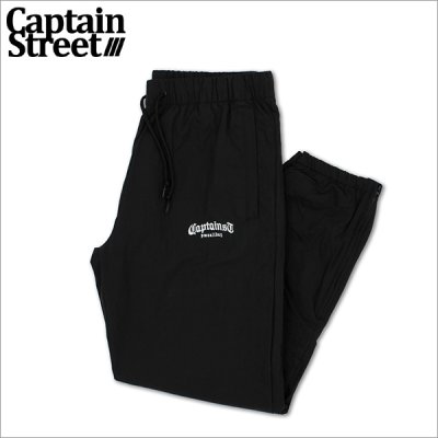 画像1: 【送料無料】CAPTAIN STREET CRN Logo Track Pants BLACK キャプテンストリート