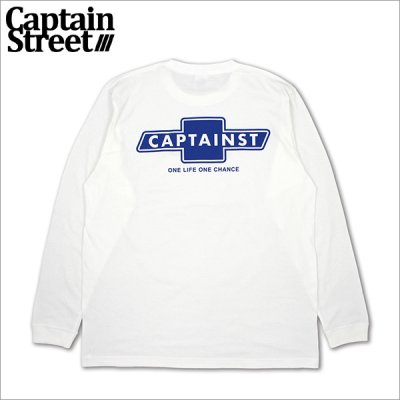 画像1: CAPTAIN STREET BT L/S Tシャツ WHITE キャプテンストリート
