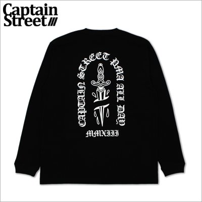 画像1: CAPTAIN STREET Dagger L/S Tシャツ BLACK キャプテンストリート