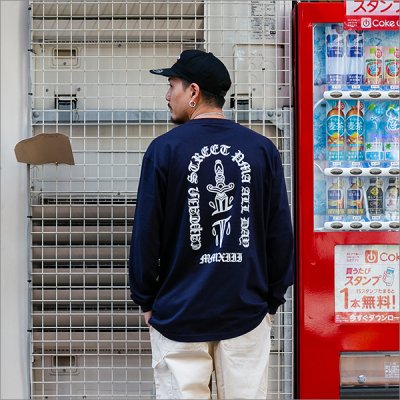 画像3: CAPTAIN STREET Dagger L/S Tシャツ NAVY キャプテンストリート
