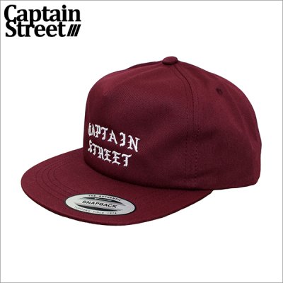 画像1: CAPTAIN STREET FO キャップ BURGUNDY キャプテンストリート