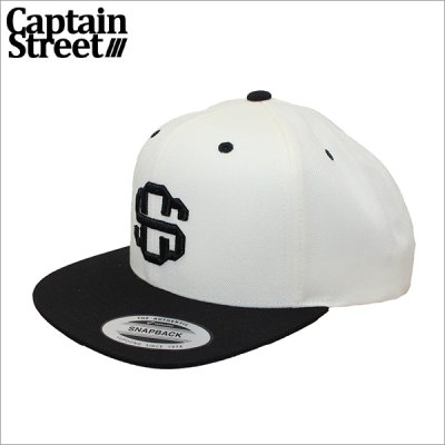 画像1: CAPTAIN STREET eighty スナップバックキャップ BLACK/WHITE キャプテンストリート