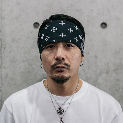 画像2: CAPTAIN STREET BANDANA BLACK キャプテンストリート