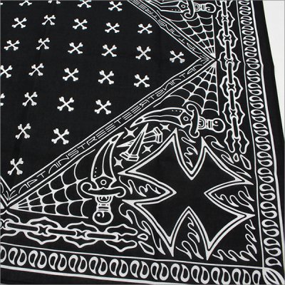 画像4: CAPTAIN STREET BANDANA BLACK キャプテンストリート