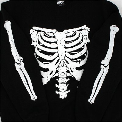 画像4: 【送料無料】CAPTAIN STREET Bone クルーネックスウェット BLACK キャプテンストリート